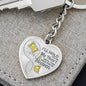 Yellow Butterfly Hold You In My Heart Memorial Heart Keychain HNLVBC0007