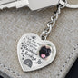 Pet Paw Meet You At The Rainbow Bridge Memorial Heart Keychain HNLVBC0022
