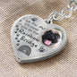 Pet Paw Meet You At The Rainbow Bridge Memorial Heart Keychain HNLVBC0022