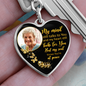 Golden Butterfly My Mind HNLVBC0025 Personalized Memorial Heart Keychain