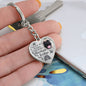 Pet Paw Meet You At The Rainbow Bridge Memorial Heart Keychain HNLVBC0022