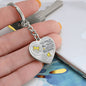 Yellow Butterfly Hold You In My Heart Memorial Heart Keychain HNLVBC0007