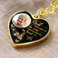 Golden Hummingbird God Has You HNLVBC0025 Personalized Memorial Heart Keychain