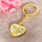 Yellow Butterfly Hold You In My Heart Memorial Heart Keychain HNLVBC0007