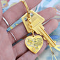 Yellow Butterfly Hold You In My Heart Memorial Heart Keychain HNLVBC0007