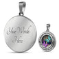 My Mind Still Talks To You Butterfly Luxury Necklace with Back Engraving