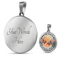 My Mind Still Talks To You Butterfly Pink Tree Of Life PT0013 Luxury Necklace with Back Engraving