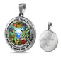 AG2208063 My Mind Still Talks To You Dragonflies Flower Luxury Necklace with Back Engraving