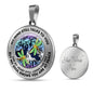 JL2207001 My Mind Golden Dragonflies And Metal Tree Of Life With Galaxy Luxury Necklace with Back Engraving