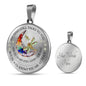 POLVSH0013 Dragonfly Moon Chakra My Mind Talks To You Luxury Necklace with Back Engraving