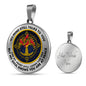 AG0608081 My Mind Still Talks To You Red Cardinals Gold Celtic Knot Tree Of Life Luxury Necklace with Back Engraving