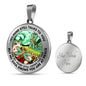 AG2508055 My Mind Still Talks To You Dragonflies Flower Luxury Necklace with Back Engraving