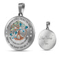 My Mind Still Talks To You Turquoise Butterflies Tree Of Life Craft SP1909048 Luxury Necklace with Back Engraving