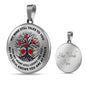 JL1407020 My Mind Still Talks To You Red Cardinal Tree Of Life And Wings Rose Luxury Necklace with Back Engraving