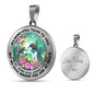 AG2408073 My Mind Still Talks To You Hummingbirds Flower Luxury Necklace with Back Engraving