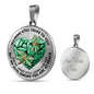 SP0109043 Mind Still Talks To You Dragonflies Broken Heart Of Rocks Luxury Necklace with Back Engraving