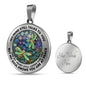 AG2508060 My Mind Still Talks To You Dragonflies Flower Luxury Necklace with Back Engraving