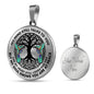 AG0608137 My Mind Still Talks To You Hummingbirds Black Celtic Knot Tree Of Life Luxury Necklace with Back Engraving
