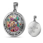 AG2208076 My Mind Still Talks To You Hummingbirds Flower Luxury Necklace with Back Engraving