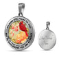 AG2908059 My Mind Still Talks To You Red Cardinals Flower Luxury Necklace with Back Engraving