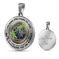 JL2407087 My Mind Still Talks To You Golden Dragonflies And Bronze Tree Of Life With Galaxy Luxury Necklace with Back Engraving