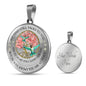 POLVSH0011 Hummingbird Pink Tree Of Life Chakra v2 My Mind Talks To You Luxury Necklace with Back Engraving