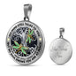 AG2008046 My Mind Still Talks To You Dragonflies Silver Tree Of Life Luxury Necklace with Back Engraving