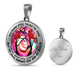 AG2108034 My Mind Still Talks To You Red Cardinals Tie Dye Tree Of Life Luxury Necklace with Back Engraving