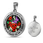AG2908028 My Mind Still Talks To You Purple Butterflies Flower Luxury Necklace with Back Engraving
