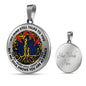 JL2807213 My Mind Still Talks To You Red Cardinals Golden Mom And Child Tree Of Life With Galaxy Luxury Necklace with Back Engraving