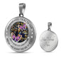 My Mind Still Talks To You Purple Butterflies Titan Tree Of Life SP1909009 Luxury Necklace with Back Engraving