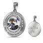 My Mind Still Talks To You Purple Butterflies Chakra Tree Of Life SP1909018 Luxury Necklace with Back Engraving