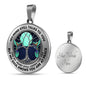 AG0608143 My Mind Still Talks To You Hummingbirds Silver Moon Tree Of Life And Galaxy Luxury Necklace with Back Engraving