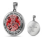 AG2608042 My Mind Still Talks To You Red Cardinals Flower Luxury Necklace with Back Engraving