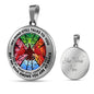 AG2108039 My Mind Still Talks To You Red Cardinals Four Season Tree Of Life Luxury Necklace with Back Engraving