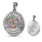 My Mind Still Talks To You Purple Butterflies Tree Of Life Craft SP1909042 Luxury Necklace with Back Engraving