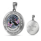 My Mind Still Talks To You Purple Butterflies Tree Of Life SP1909001 Luxury Necklace with Back Engraving