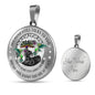 My Mind Still Talks To You Green Hummingbirds Chakra Tree Of Life SP1909065 Luxury Necklace with Back Engraving