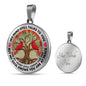 AG1308039 My Mind Still Talks To You Red Cardinals Tree Of Life Luxury Necklace with Back Engraving