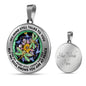 AG2808027 My Mind Still Talks To You Dragonflies Flower Luxury Necklace with Back Engraving