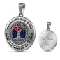 AG0608091 My Mind Still Talks To You Red Cardinals Silver Celtic Knot Tree Of Life Luxury Necklace with Back Engraving