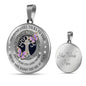 My Mind Still Talks To You Purple Butterflies Celtic Tree Of Life SP1909028 Luxury Necklace with Back Engraving