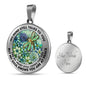 AG2208071 My Mind Still Talks To You Dragonflies Flower Luxury Necklace with Back Engraving