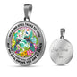 AG2408074 My Mind Still Talks To You Hummingbirds Flower Luxury Necklace with Back Engraving