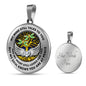 D0713010 My Mind Still Talks To You Turquoise Dragonflies Gold Tree Of Life With Heart Wings Luxury Necklace with Back Engraving