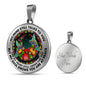 AG2608061 My Mind Still Talks To You Hummingbirds Flower Luxury Necklace with Back Engraving