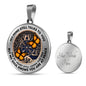 AG1208019 My Mind Still Talks To You Orange Monarch Butterflies Rose Gold Celtic Tree Of Life Luxury Necklace with Back Engraving