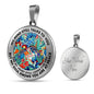 AG2408075 My Mind Still Talks To You Hummingbirds Flower Luxury Necklace with Back Engraving