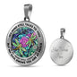 AG2608059 My Mind Still Talks To You Dragonflies Flower Luxury Necklace with Back Engraving