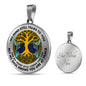 AG0608135 My Mind Still Talks To You Hummingbirds Gold Celtic Knot Tree Of Life Luxury Necklace with Back Engraving